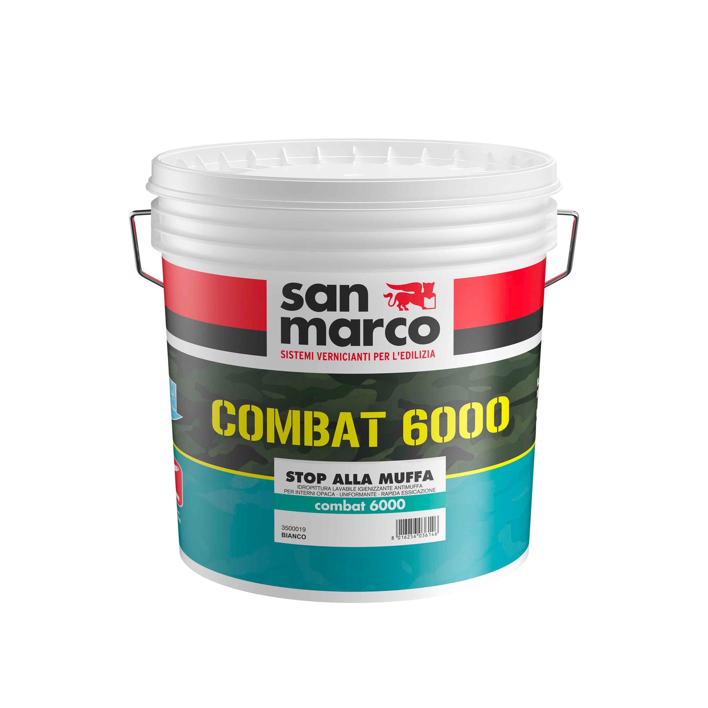 PITTURA LAVABILE ANTIMUFFA COMBAT 6000