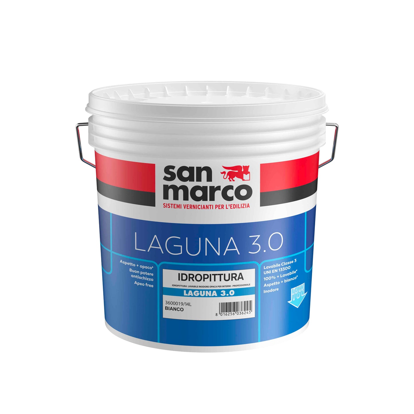 PITTURA LAVABILE OPACA LAGUNA 3.0