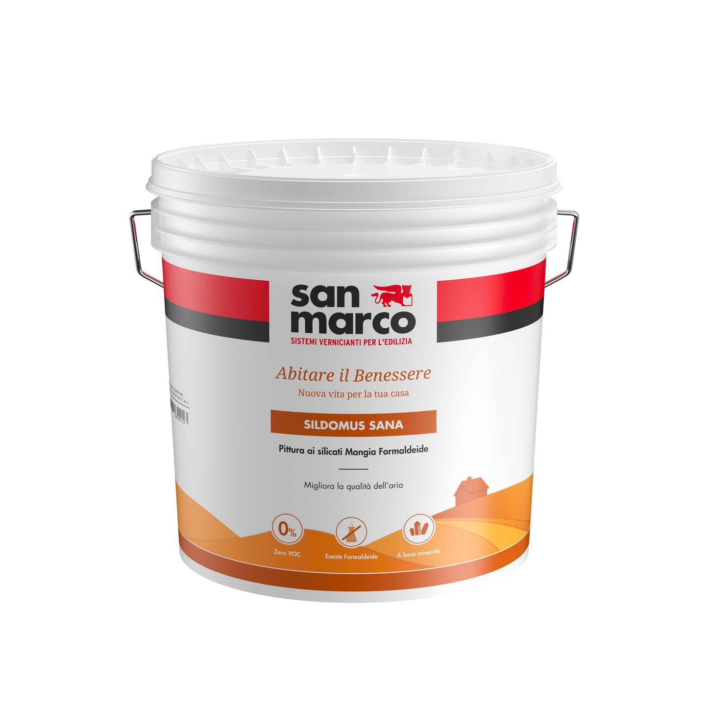 PITTURA AI SILICATI PER INTERNI SILDOMUS SANA