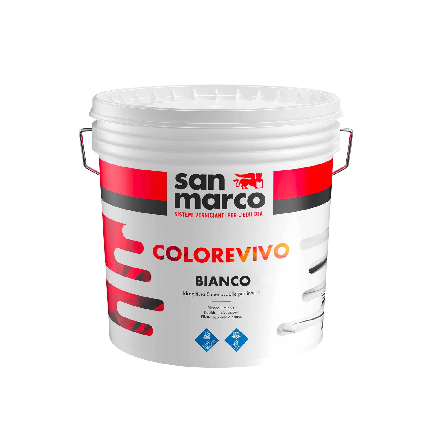 PITTURA BIANCA PER INTERNI LAVABILE COLOREVIVO BIANCO