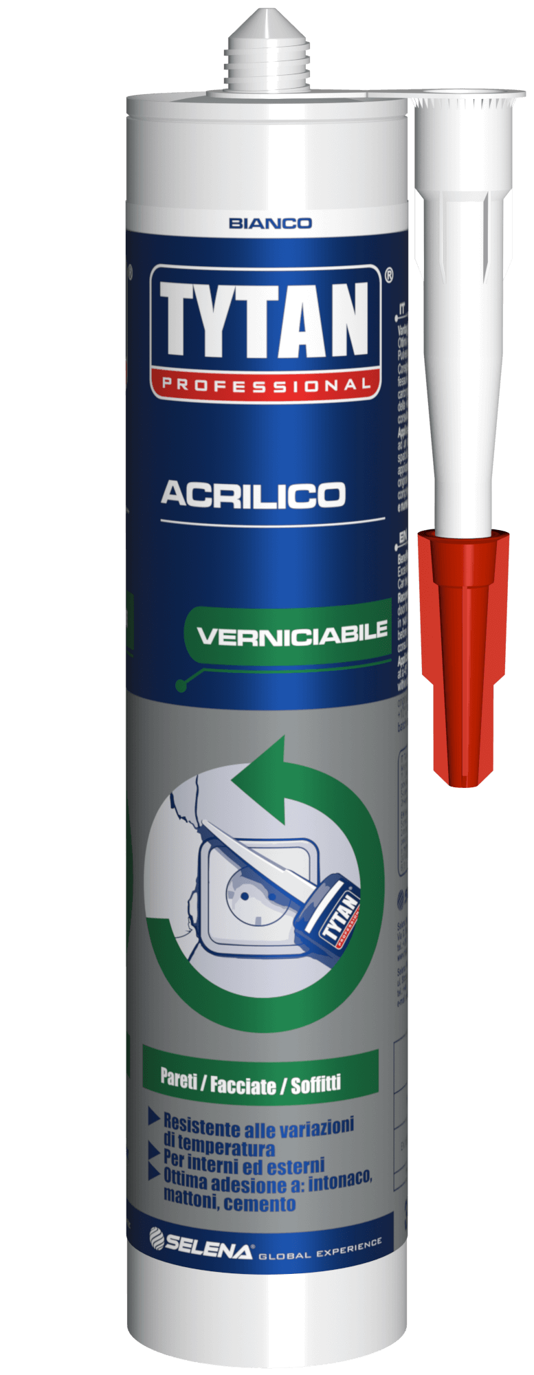 SIGILLANTE ACRILICO VERNICIABILE BIANCO