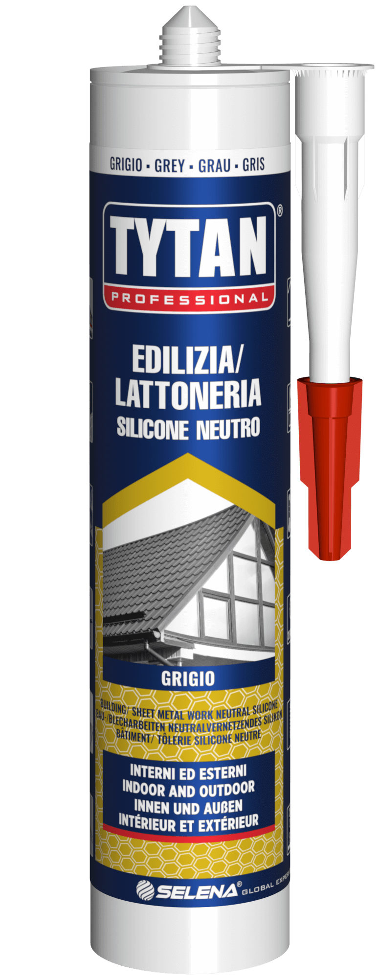 SILICONE NEUTRO EDILIZIA LATTONERIA GRIGIO