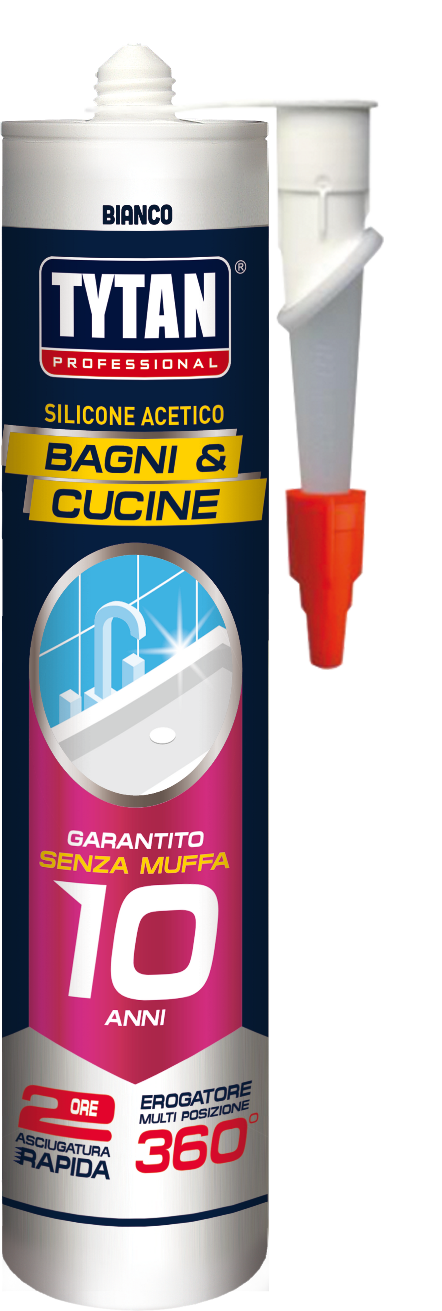 SILICONE ANTIMUFFA RAPIDO BIANCO BAGNI & CUCINE