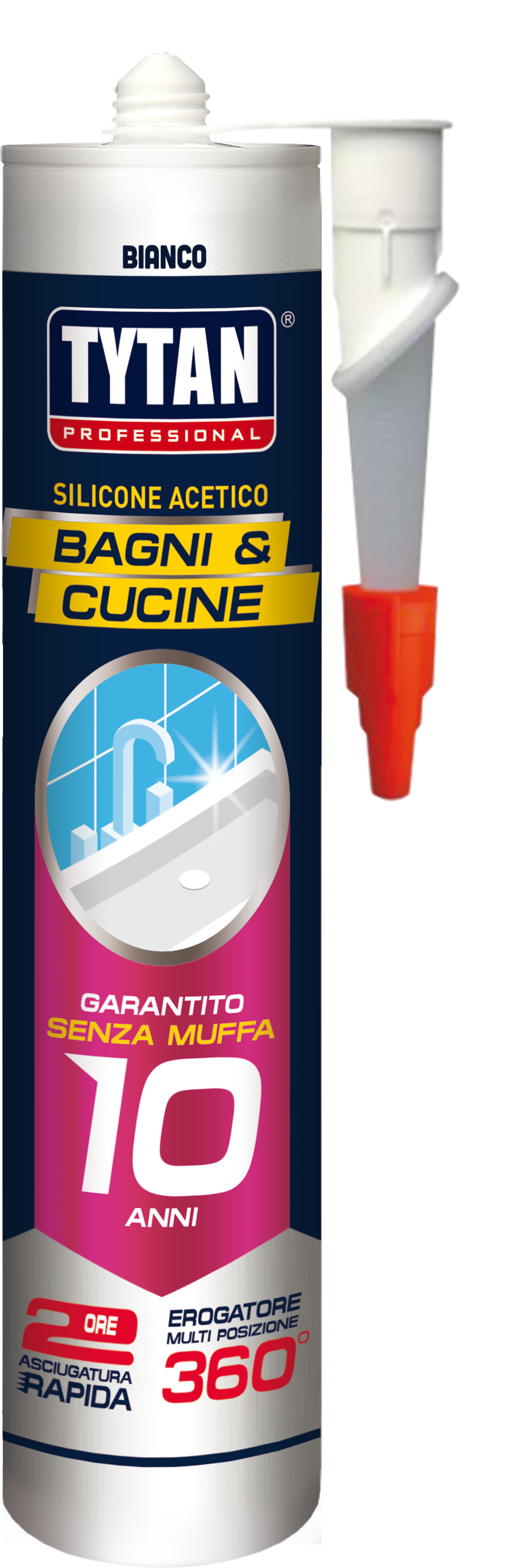SILICONE ANTIMUFFA RAPIDO BIANCO BAGNI & CUCINE