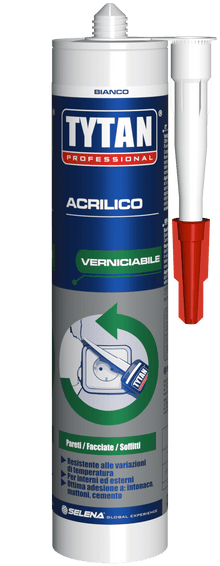 SIGILLANTE ACRILICO VERNICIABILE BIANCO