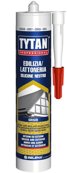 SILICONE NEUTRO EDILIZIA LATTONERIA GRIGIO