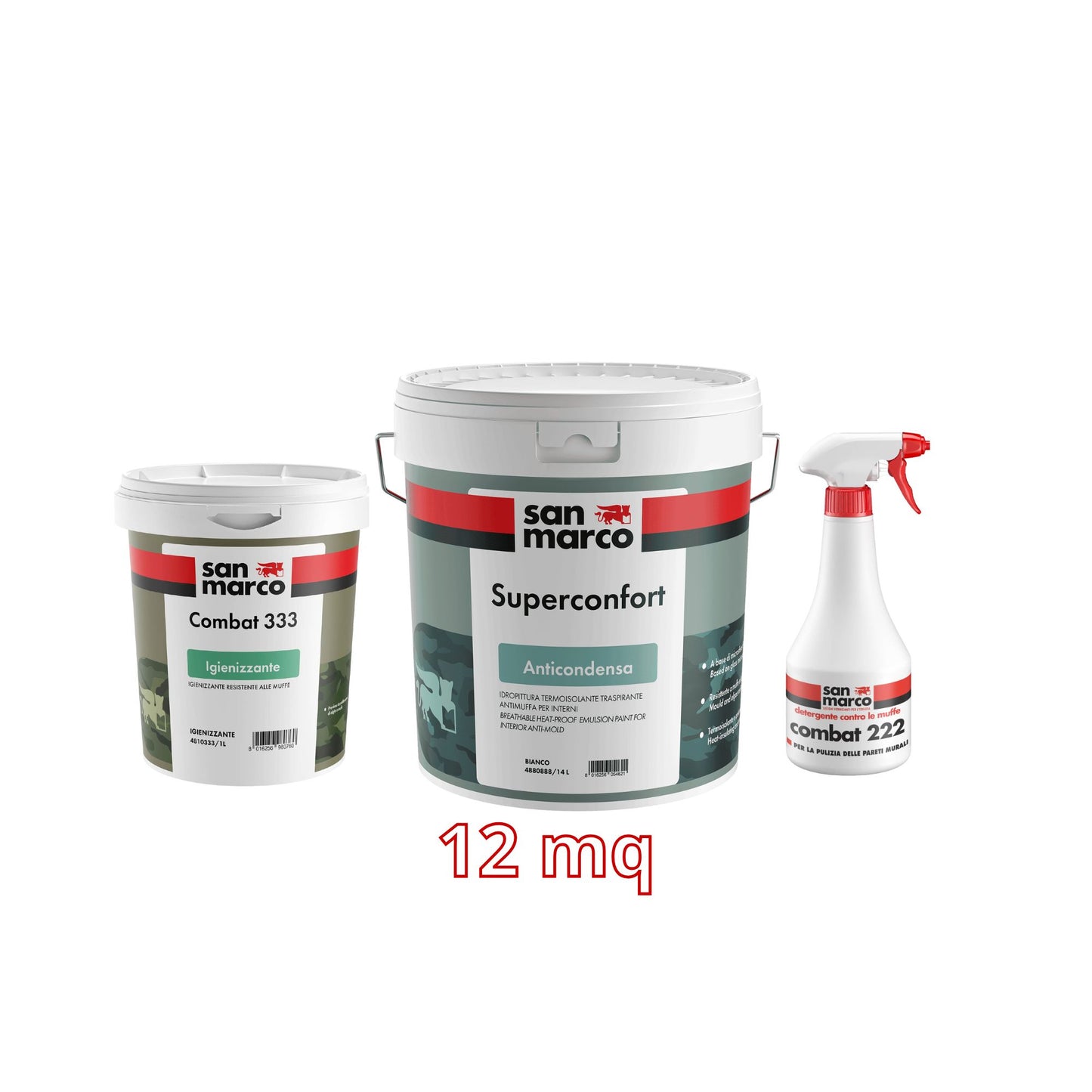 KIT ANTIMUFFA ANTICONDENSA 12 MQ BIANCO